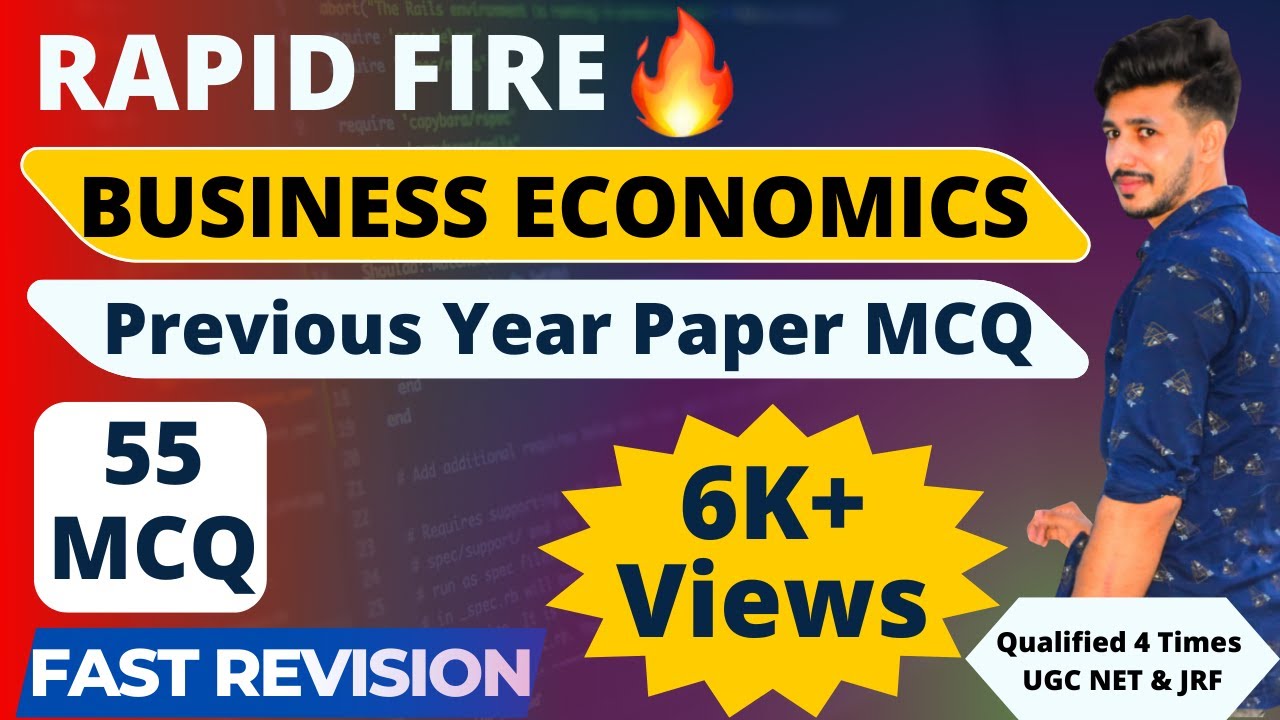 Business Economics | UGC NET Commerce | Solved PYQs (2023) | Target JRF