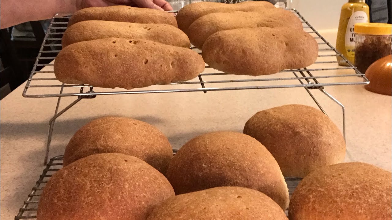 Fresh Milled Wheat Hamburger or Hotdog Buns