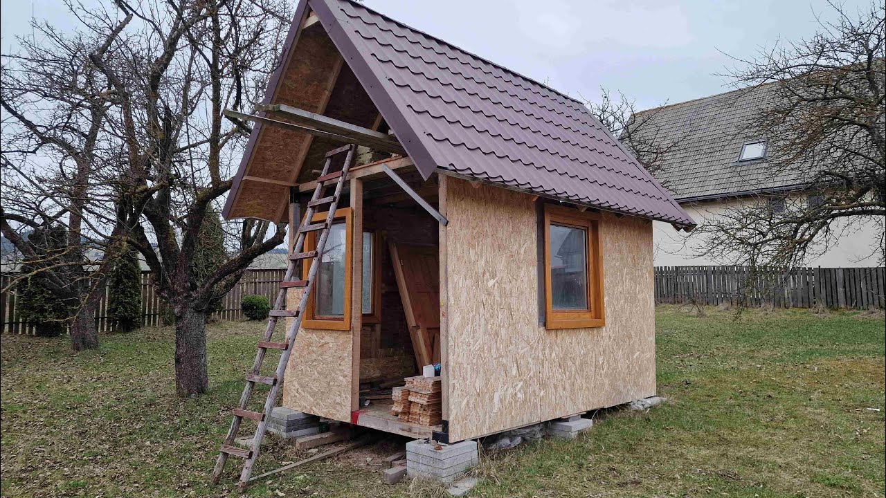 Building A Tiny House Under 1000 Eu In Our Garden Part One #house