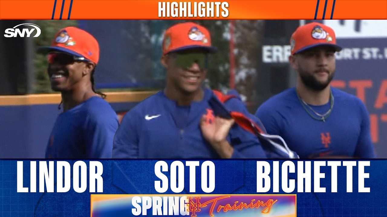 Juan Soto, Francisco Lindor, and Bo Bichette spring training highlights
