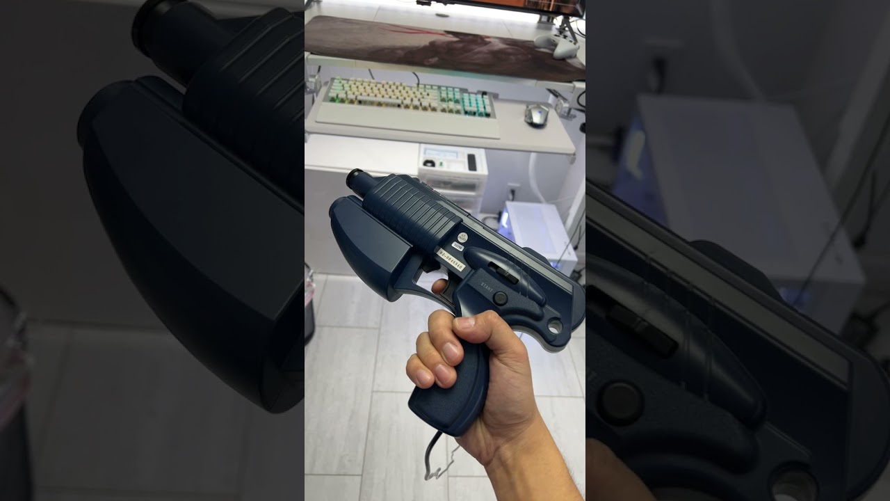 Interact Light Blaster Gun4ir Mod , one handed reload, 48 inch oled monitor