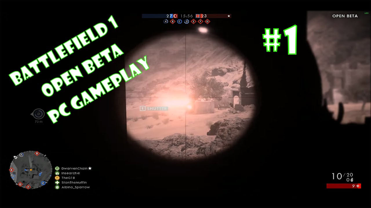Battlefield 1 Open Beta Gameplay #1 