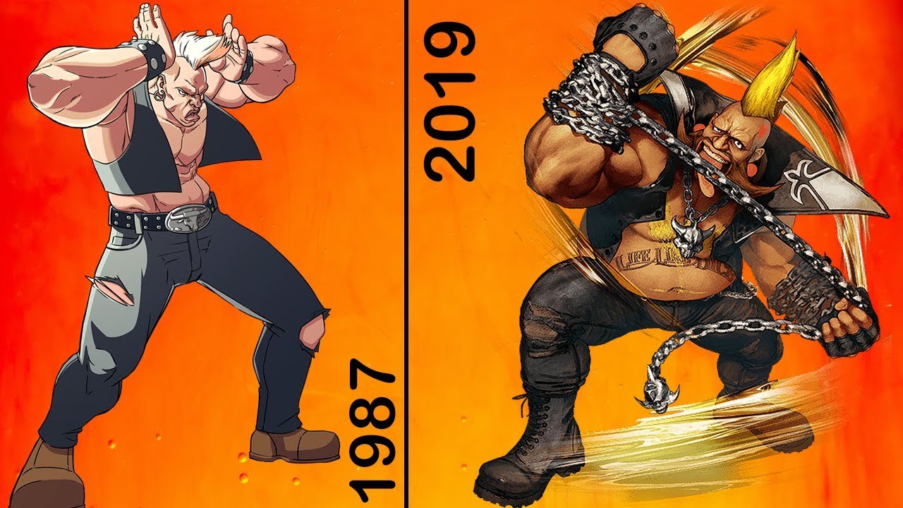 Evolution of BIRDIE (Street Fighter)  1993 to 2019
