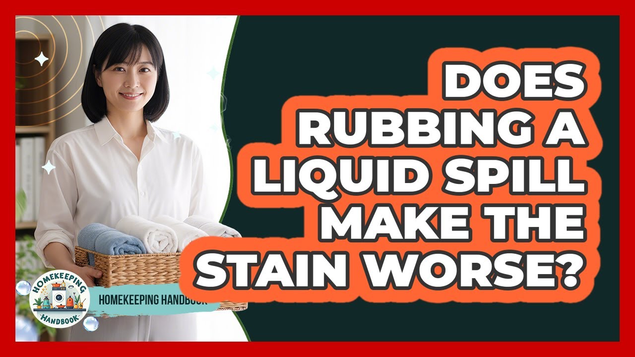 Does Rubbing A Liquid Spill Make The Stain Worse?