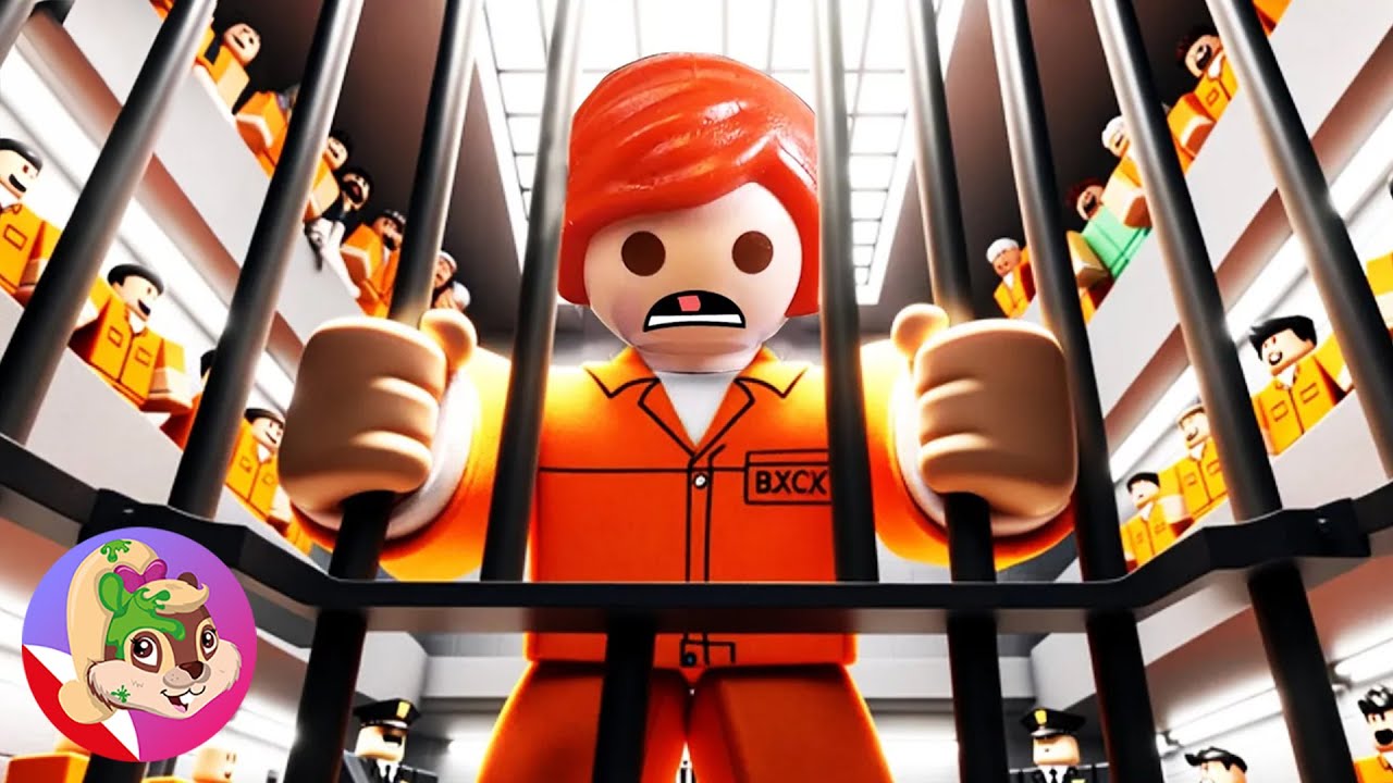 NIESAMOWITA UCIECZKA JULIANA Z WIĘZIENIA! Roblox Prison Escape Obby! Playmobil rodzinny ptak