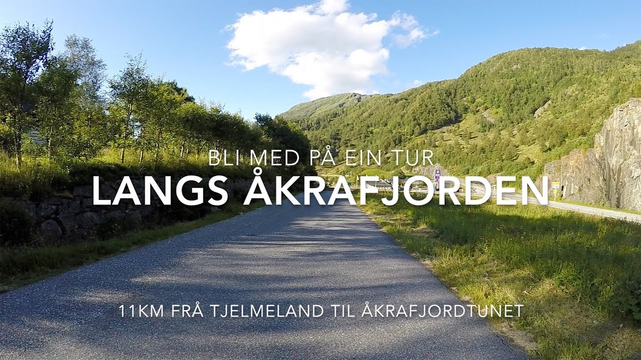 Langs Åkrafjorden løpet - full løpstrase
