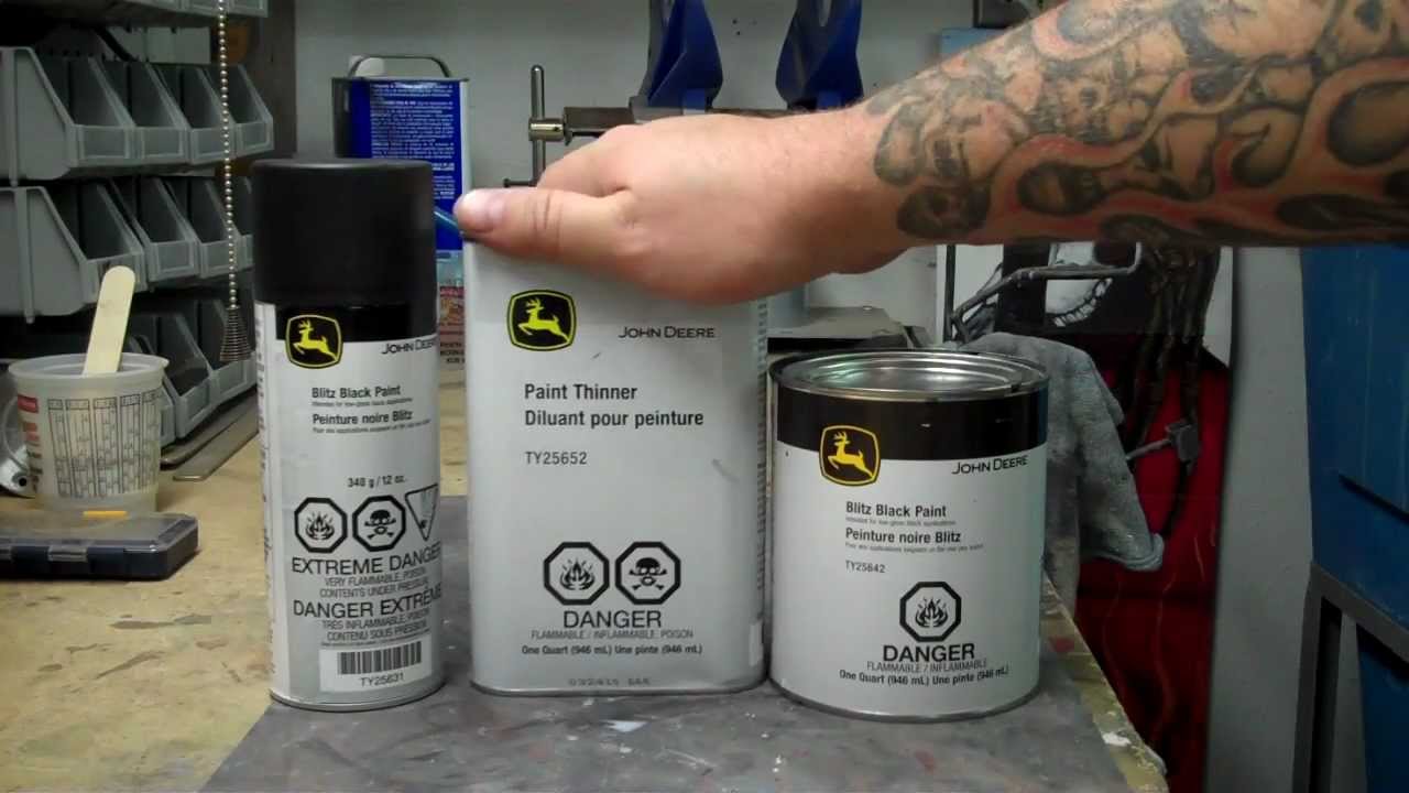 John Deere Blitz Black paint - Harley Davidson Denim Black matching.