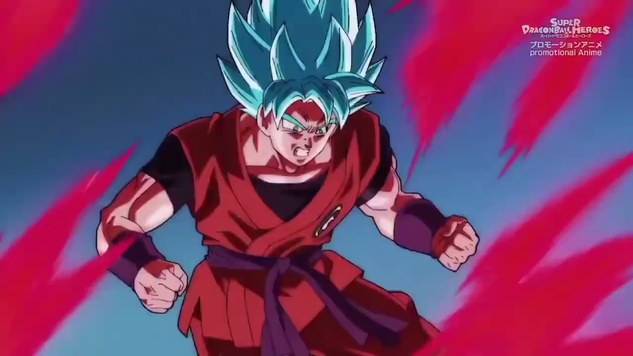 Super Dragon Ball Heroes | SSJ Blue Kaioken Goku Vs Cumber | 60fps HD