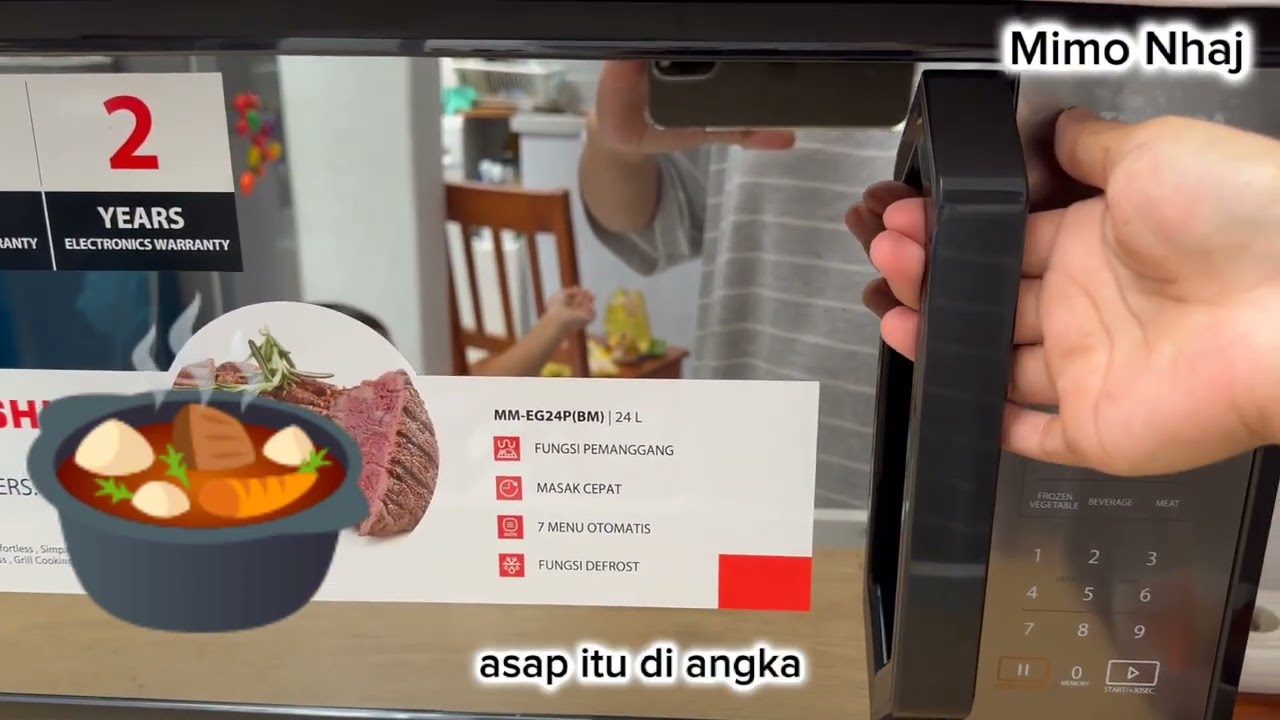 low Watt microwave oven Toshiba rekomen buat moms yang suka repot pagi pagi