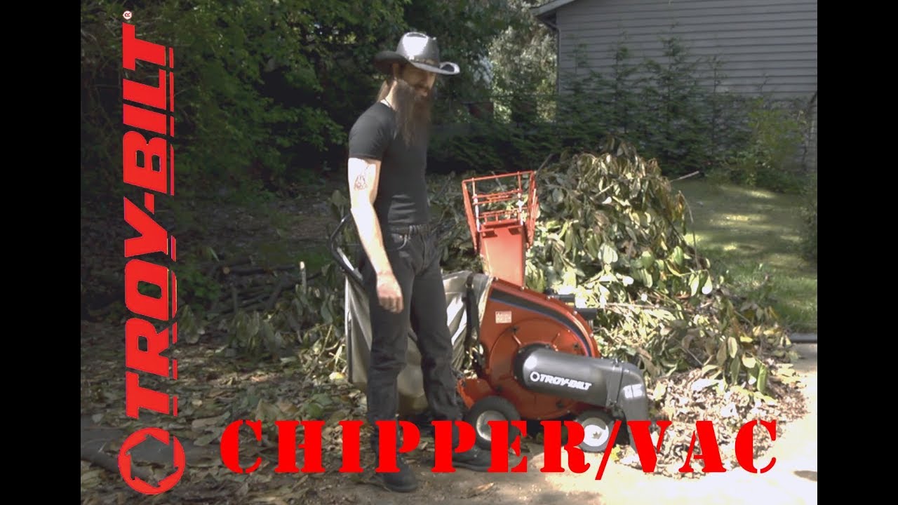 Troy-Bilt Chipper Vac demonstration