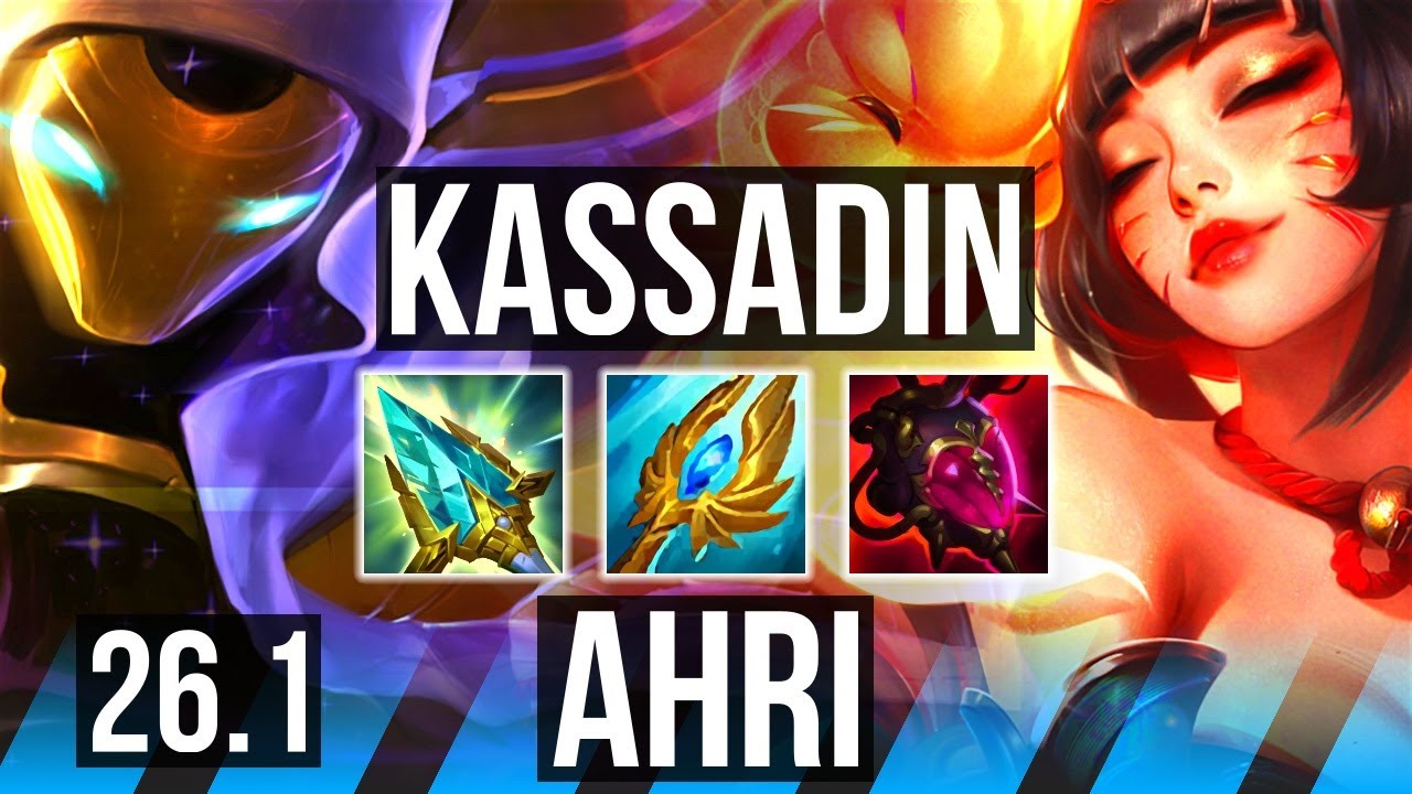 KASSADIN vs AHRI (MID) | 57K damage | EUNE Grandmaster | 26.1