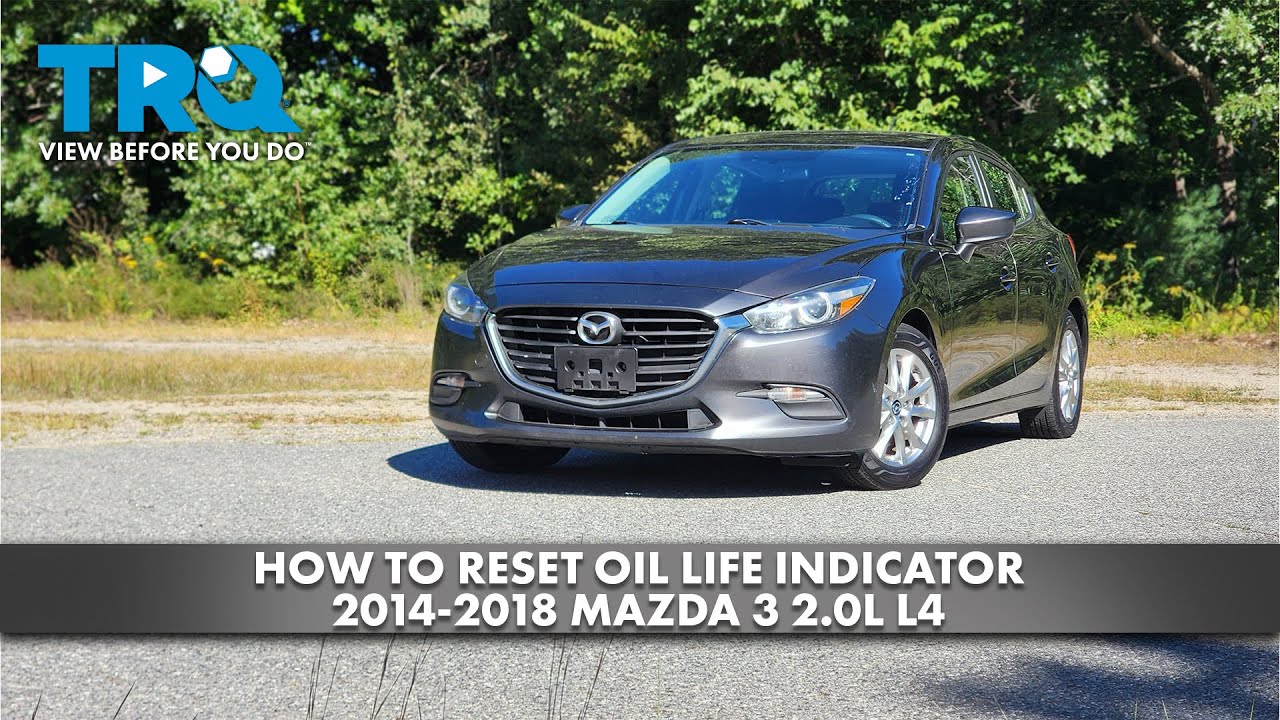 Как сбросить индикатор срока службы масла в Mazda 3 2014-2018 годов