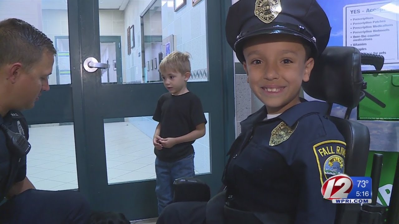 Fall River boy lives out dream of becoming a police officer