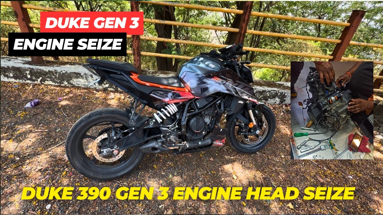 Duke 390 Engine Head Seize