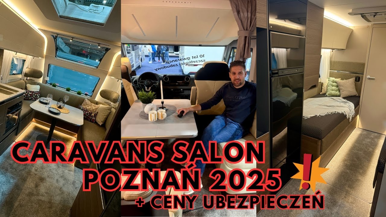 Nowości 2025: kampery i przyczepy z cenami i kosztami ubezpieczeń! [Caravans Salon 2025 Poznań]