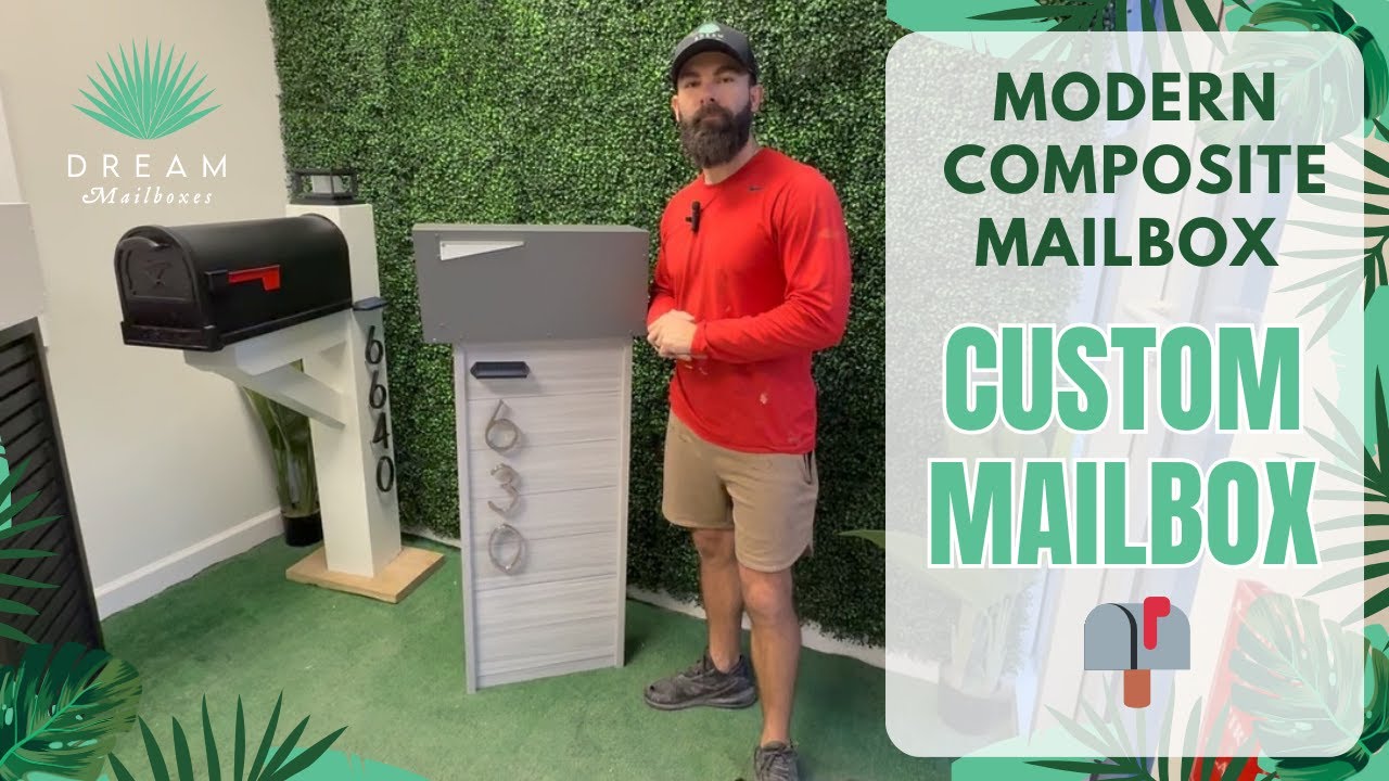 Modern Composite Mailbox: Durable, Stylish, and Built to Last!