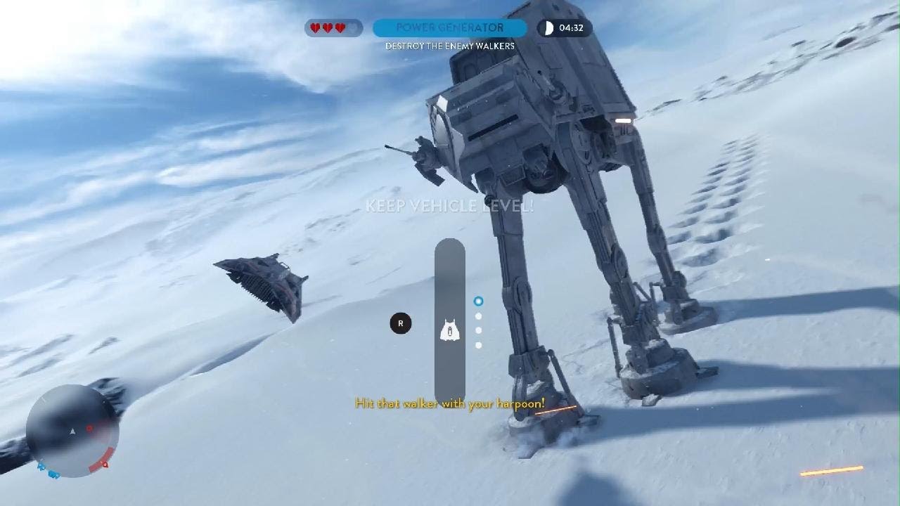 STAR WARS Battlefront This snowspeeder has found his new hobby - Zero damage to generator!