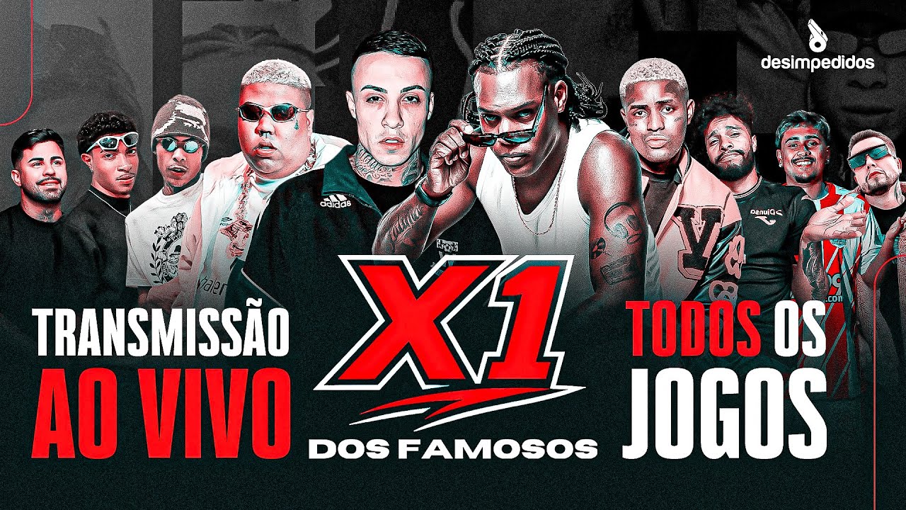 🔴  X1 DOS FAMOSOS: MCS, INFLUENCIADORES E ARTISTAS -  AO VIVO