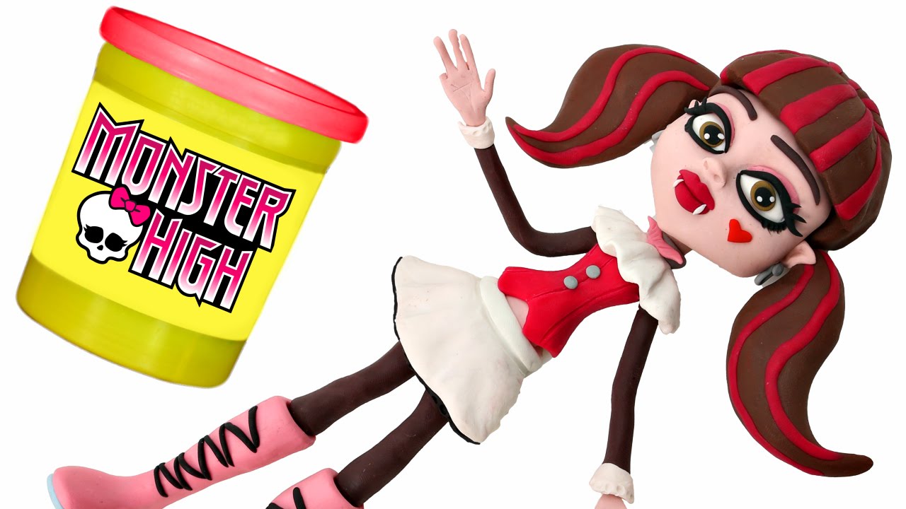 Monster High Doll Animated STOP MOTION video *** Play doh + Chocolate Surprise Balls