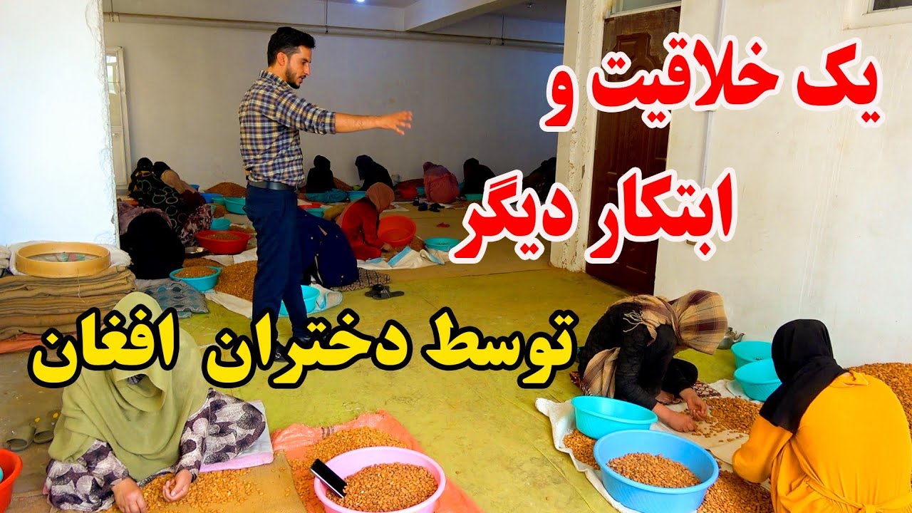 گزارش از بزرگترین شرکت صادر کننده میوه خشک به خارج از کشور توسط دختران افغان