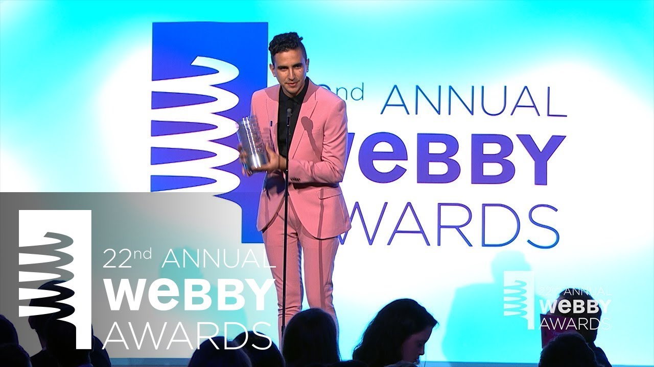Dylan Marron's 5-Word Speech at the 22nd Annual Webby Awards
