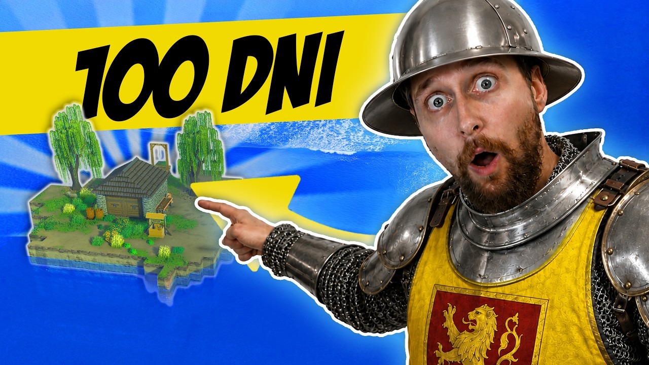 Jak przetrwałem 100 DNI na BEZLUDNEJ WYSPIE! &ndash; Going Medieval