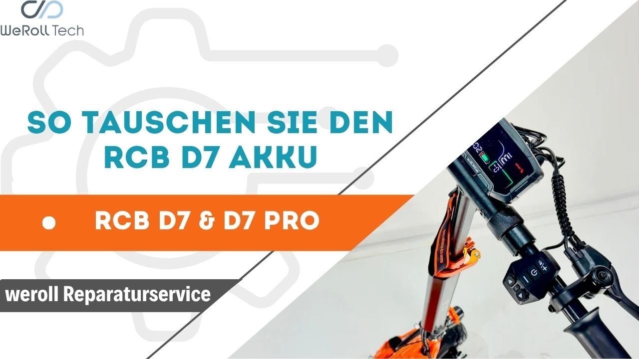 So tauschst du den Akku beim RCB D7 & D7 Pro E-Scooter