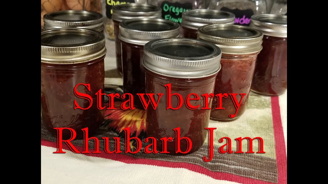 Strawberry Rhubarb Jam ~ No Pectin