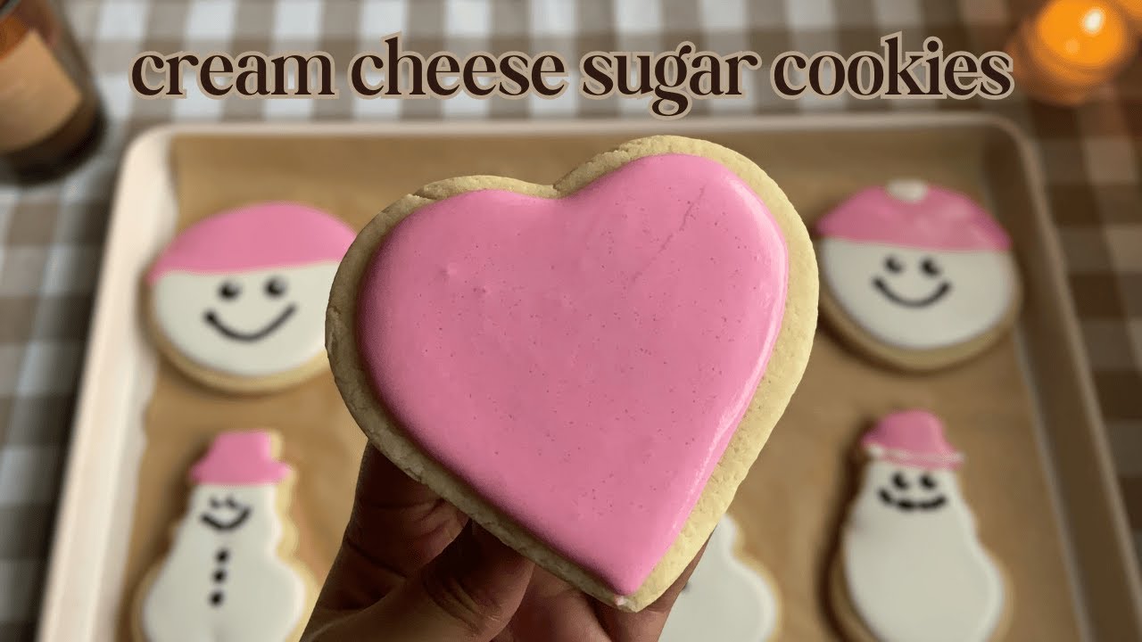Soft Cream Cheese Sugar Cookies ♡ Bake With Me