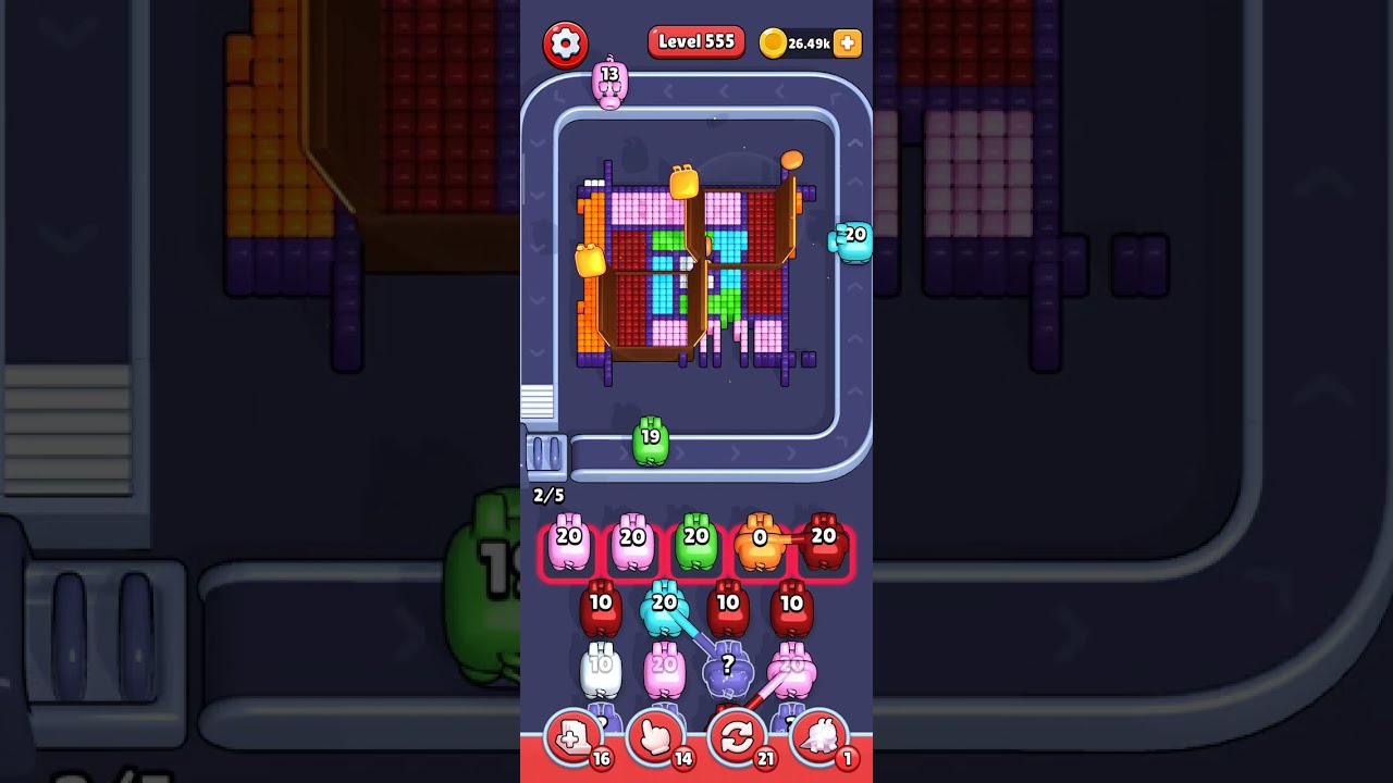 Pixel Flow — very hard level 555
