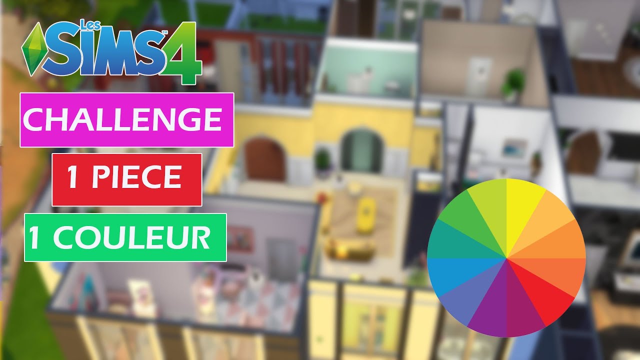 1 PIÈCE - 1 COULEUR  | SIMS 4 Challenge construction