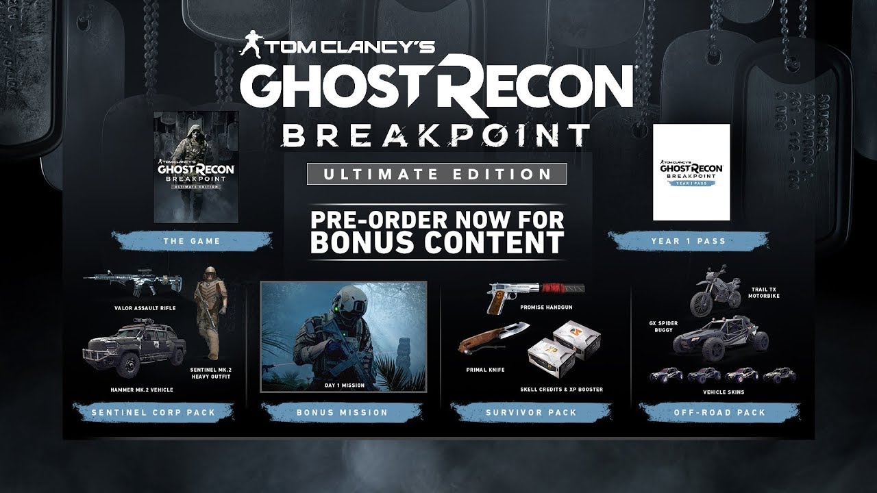 Ghost Recon BreakPoint Year 1 Pass + Ultimate Pack Где они?