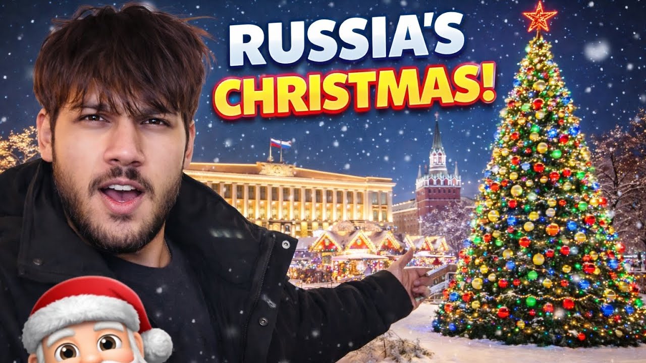 Christmas 🤩 in Russia 🇷🇺 !! Indian Student's enjoying the night 🤯✔️