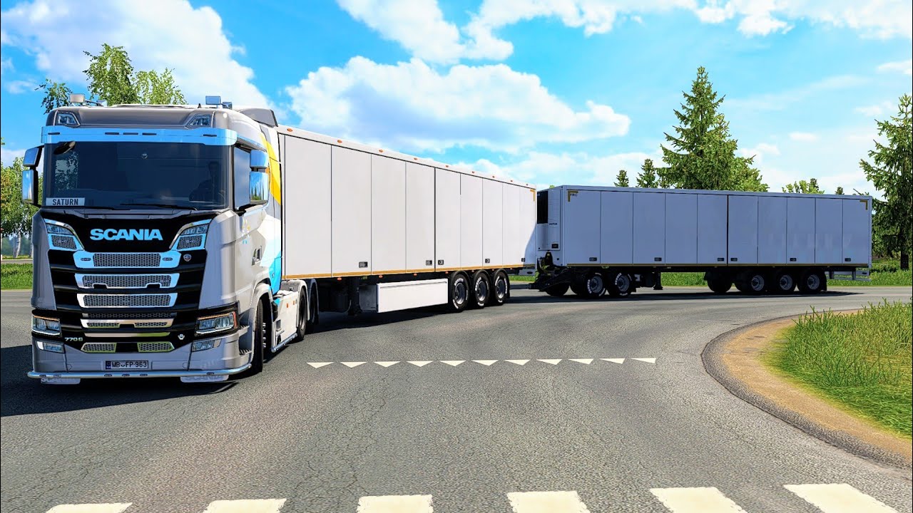King of Long Haul Scania S Double Trailer Relax Drive In Finland Euro Truck Simulator 2