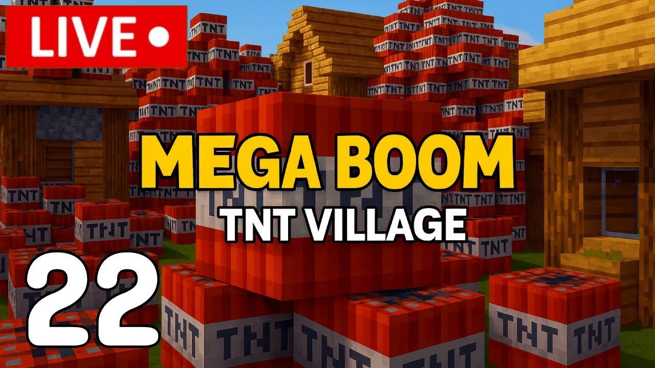 🔴 LIVE &ndash; Minecraft TNT Village Oblivion 💣🔥