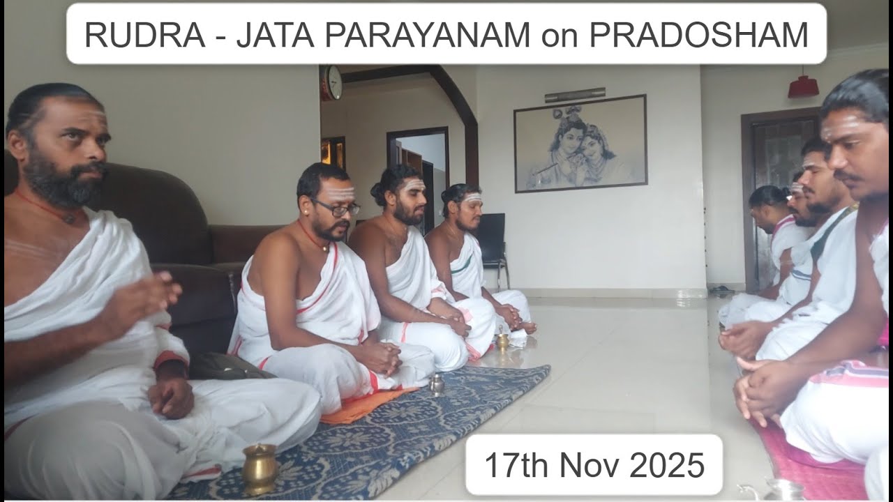 RUDRA JATA PARAYANAM ON PRADOSHAM 17th Nov 2025