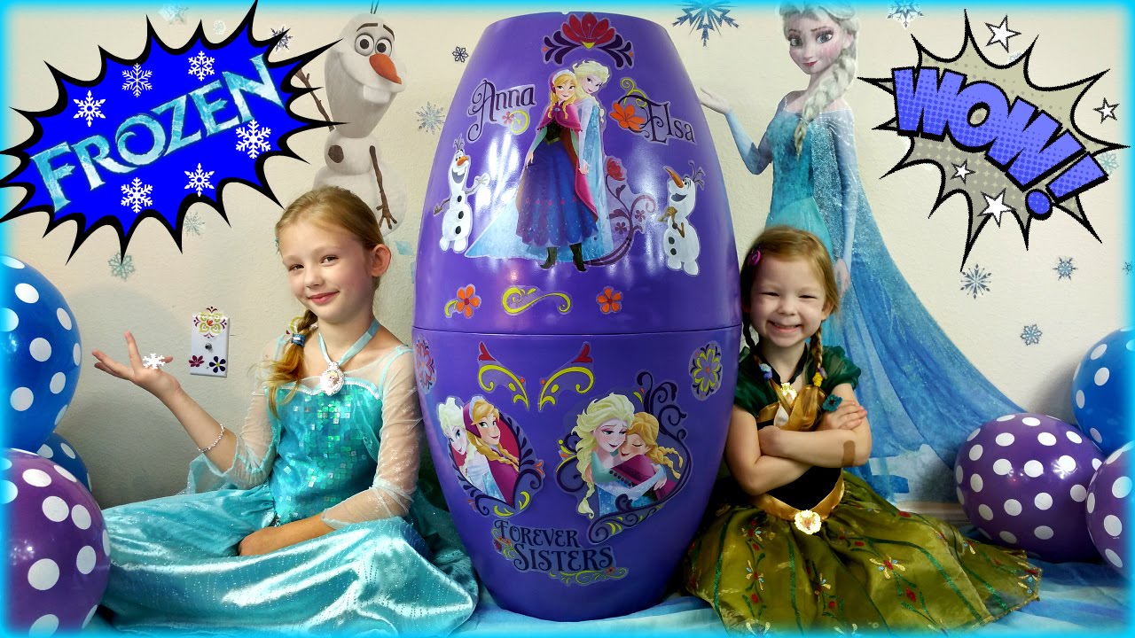 BIGGEST SURPRISE EGG Ever! FROZEN Surprise Toys Eggs Disney Frozen Elsa and Anna