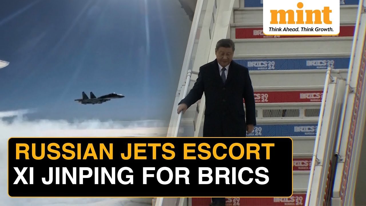 BRICS Summit 2024: Xi Jinping Escorted To Kazan By Russian Fighter Jets, Watch Clip Taken From Plane