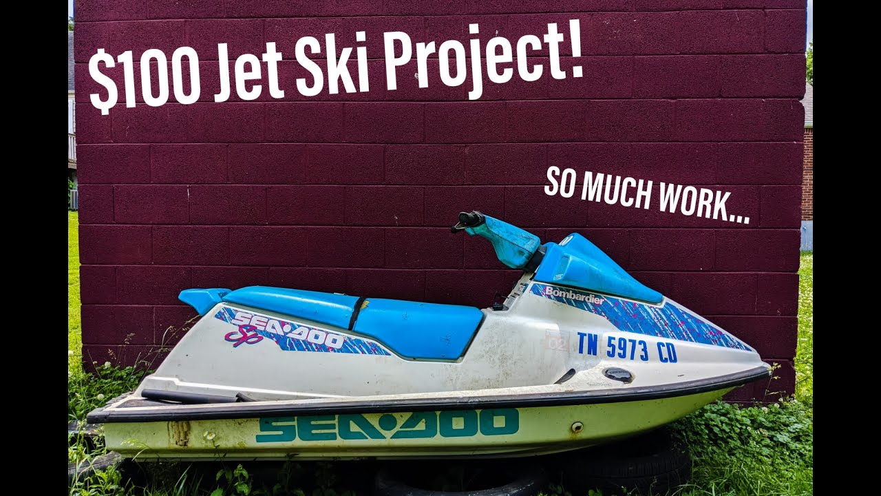 My $100 Jet Ski Project! So Much Work....