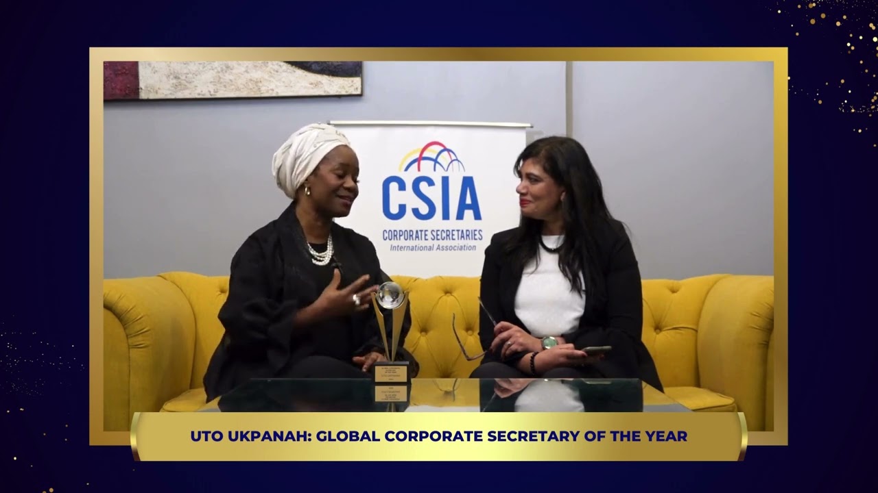 Winners Interview: Uto Ukpanah, Global Corporate Secretary of the Year
