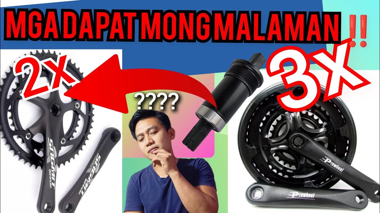 from 3x crank to 2x crank‼️ Ano ang dapat nating gamiting size ng bottom bracket ??