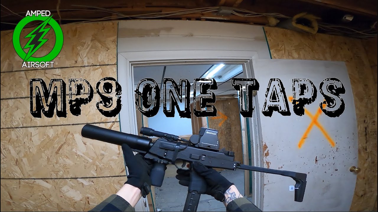 MP9 ONE TAPS! | Amped Airsoft Arena | KWA MP9 & Elite Force G17 GBB #airsoft