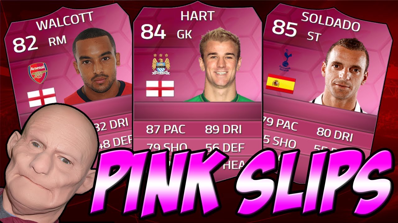 FIFA 14 EXTREME RAGE PINK SLIPS - IF HART IF WALCOTT & IF SOLDADO