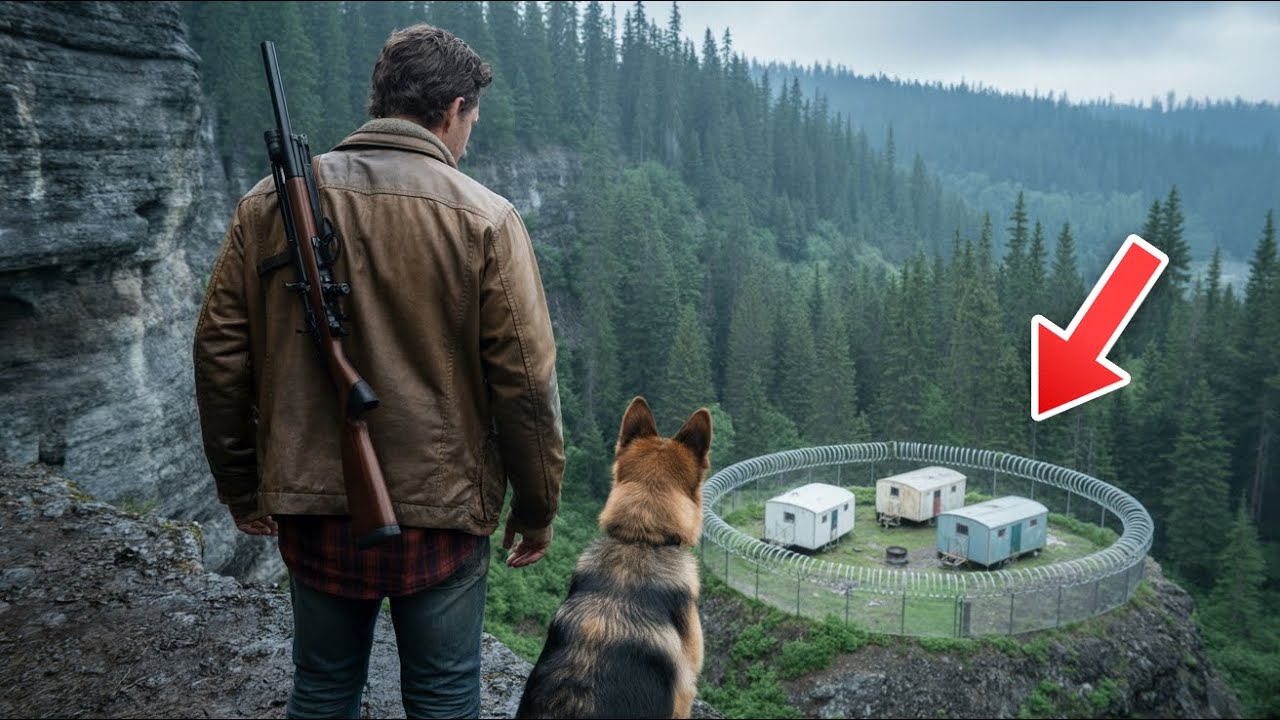 Veteraan en zijn hond bewaken afgelegen bos — tot ze een verborgen geheime gevangenis ontdekken