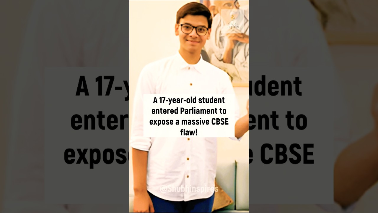 This 17-Year-Old Shook the Government | CBSE 2026 Flaw Exposed #reallifehero #inspiration