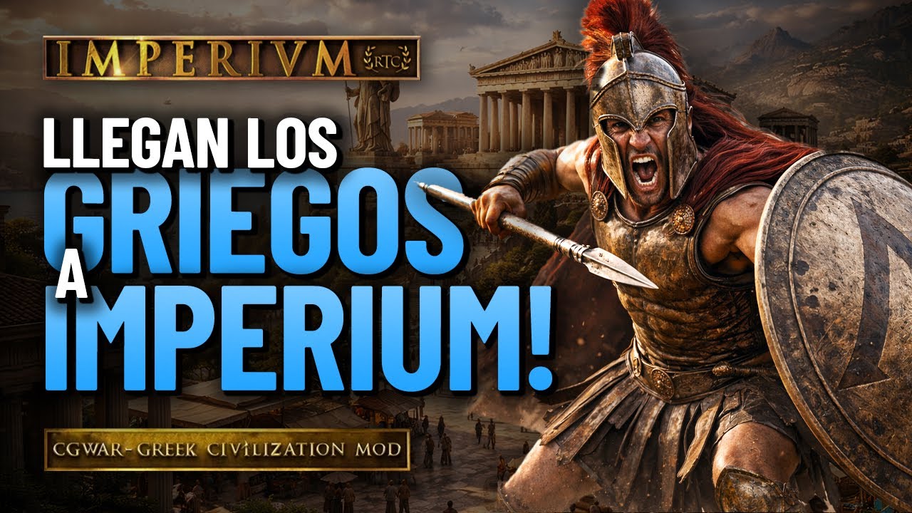 🏛️🇬🇷 Llegan los GRIEGOS a IMPERIUM y son INCREÍBLES! 🇬🇷🏛️ | CGWAR GREEK MOD | IMPERIUM 3