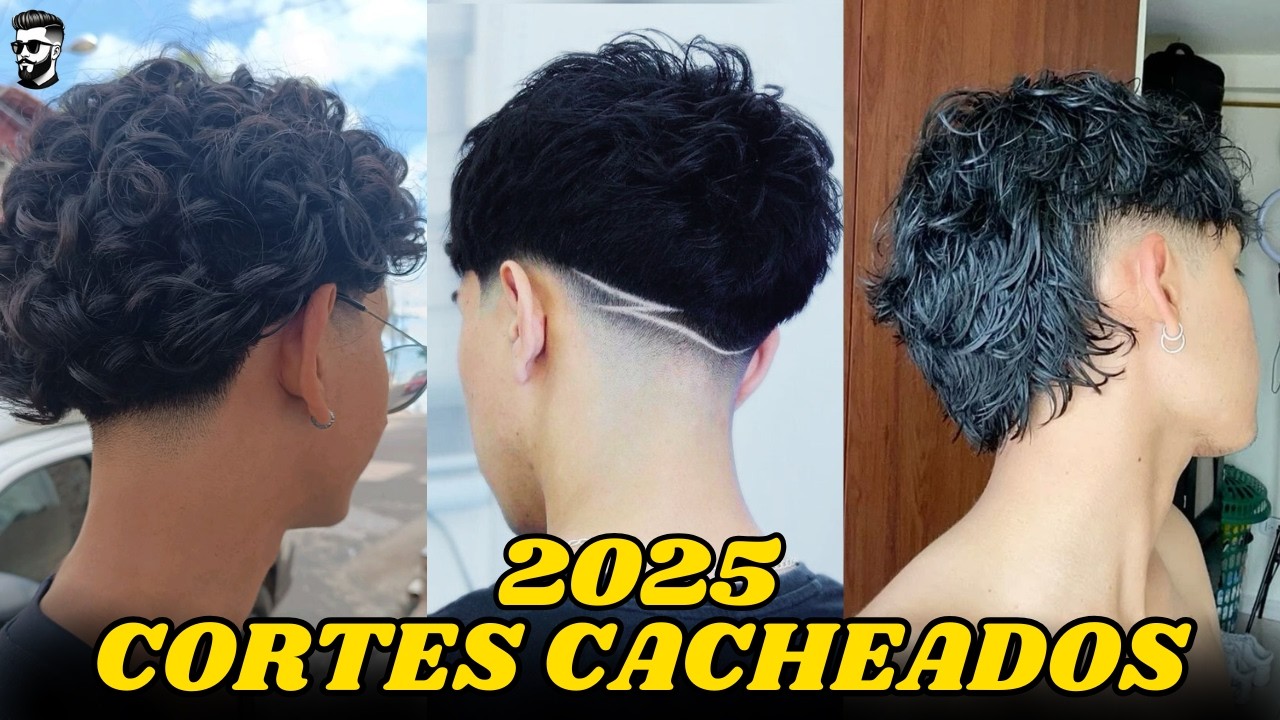 CORTES DE CABELO MASCULINO CACHEADO 2025 - Penteados cacheados para homens com cabelos finos 2025