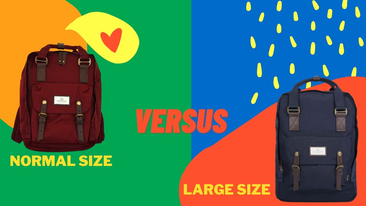 Doughnut Macaroon Backpacks Normal vs Large size