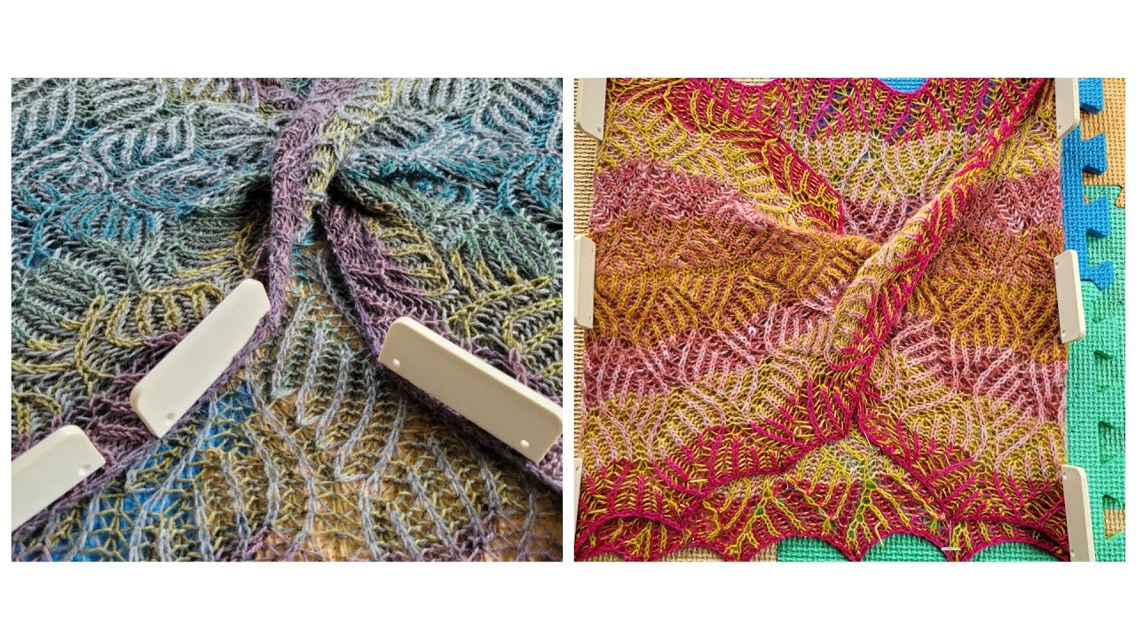 Weaving in ends and blocking the Trenor moebius brioche cowl