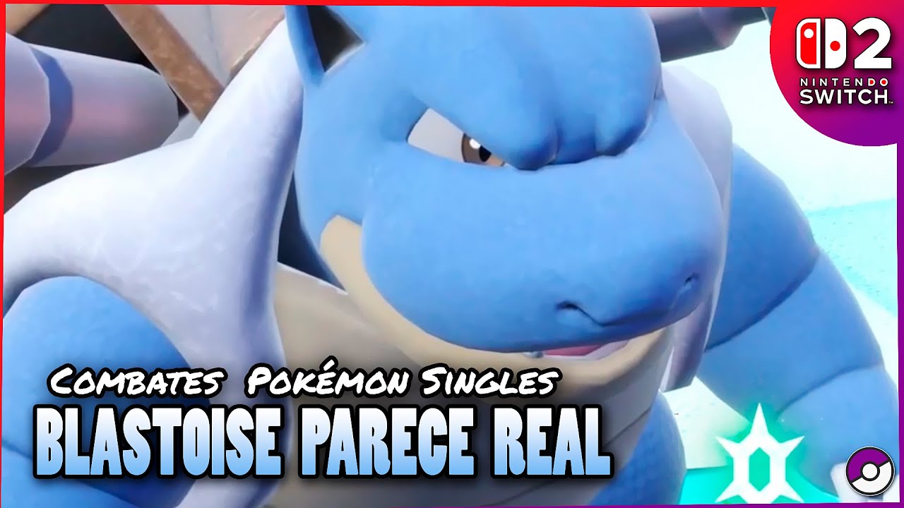 💦¡BLASTOISE PARECE REAL en NINTENDO SWITCH 2!💦 ~ COMBATES POKÉMON Escarlata y Púrpura.